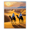 Számfestő.hu Rajasthan Sivatagi Karaván Napnyugtában - számfestő készlet
