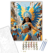 Számfestő.hu Rio Karneváli Parádé - számfestő készlet – 40×50 cm (Keretre feszítve) kreatív és készségfejlesztő