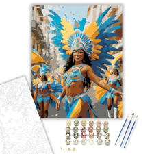 Számfestő.hu Rio Karneváli Parádé - számfestő készlet – 80×100 cm (Keretre feszítve) kreatív és készségfejlesztő