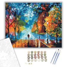 Számfestő.hu Romantikus Erdei Séta - számfestő készlet – 40×50 cm (Keretre feszítve) kreatív és készségfejlesztő