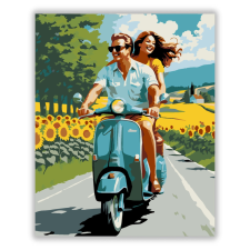Számfestő.hu Romantikus Scooter Túra - számfestő készlet kreatív és készségfejlesztő