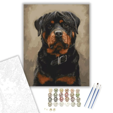 Számfestő.hu Rottweiler - számfestő készlet – 60×70 cm (Keret nélkül) kreatív és készségfejlesztő