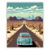 Számfestő.hu Route 66 Út a Sivatagban - számfestő készlet