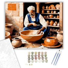 Számfestő.hu Safi Kerámiaművészete - számfestő készlet – 80×100 cm (Keretre feszítve) kreatív és készségfejlesztő