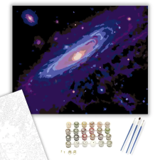 Számfestő.hu Spirálgalaxis és Kozmikus Háló - számfestő készlet – 60×70 cm (Keret nélkül) kreatív és készségfejlesztő