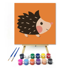 Számfestő.hu Sündisznó - gyerek számfestő készlet – 30×30 cm (Keret nélkül) kreatív és készségfejlesztő