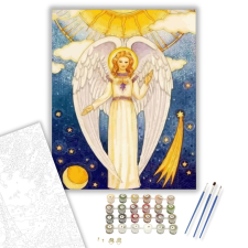 Számfestő.hu Szárnyas angyal - számfestő készlet – 40×50 cm (Keretre feszítve) kreatív és készségfejlesztő
