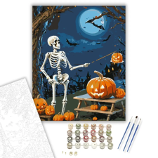 Számfestő.hu Szellemes Őszi Vigyázó - számfestő készlet – 60×70 cm (Keretre feszítve) kreatív és készségfejlesztő