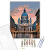 Számfestő.hu Szent István Bazilika Alkonyatkor - számfestő készlet – 40×50 cm (Keretre feszítve)
