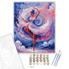 Számfestő.hu Színes Forgás és Táncoló Alak - számfestő készlet – 40×50 cm (Keretre feszítve)