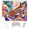 Számfestő.hu Színes Trombitaszimfónia - számfestő készlet – 80×100 cm (Keretre feszítve)