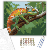 Számfestő.hu Színpompás Kaméleon Ágon - számfestő készlet – 40×50 cm (Keretre feszítve)