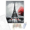 Számfestő.hu Szürke Párizs - számfestő készlet – 40×50 cm (Keretre feszítve)