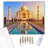 Számfestő.hu Taj Mahal - számfestő készlet – 40×50 cm (Keretre feszítve)