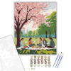 Számfestő.hu Tavaszi Búcsú Piknik a Parkban - számfestő készlet – 40×50 cm (Keretre feszítve)