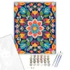 Számfestő.hu Tavaszi Virágbimbós Mandala - számfestő készlet – 50×60 cm (Keret nélkül)