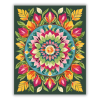 Számfestő.hu Tavaszi Virágos Mandala Élénk Színekkel - számfestő készlet