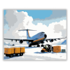 Számfestő.hu Teherszállító Repülő az Északi Sivatagban - számfestő készlet