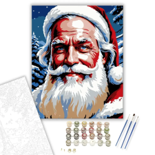 Számfestő.hu Télapó Mosolya - számfestő készlet – 60×70 cm (Keret nélkül) kreatív és készségfejlesztő