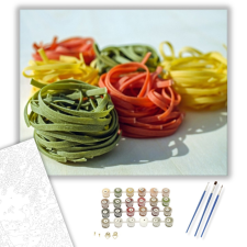 Számfestő.hu Tésztaspirál - számfestő készlet – 40×50 cm (Keretre feszítve) kreatív és készségfejlesztő