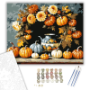 Számfestő.hu Tökös őszi koszorú - számfestő készlet – 40×50 cm (Keretre feszítve)
