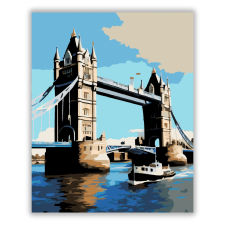 Számfestő.hu Tower Bridge Nyári Napon - számfestő készlet kreatív és készségfejlesztő