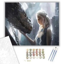 Számfestő.hu Trónok - számfestő készlet – 80×100 cm (Keretre feszítve) kreatív és készségfejlesztő