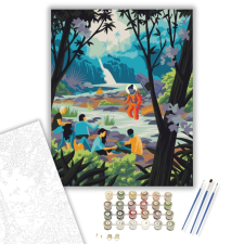 Számfestő.hu Túlélők - számfestő készlet – 40×50 cm (Keretre feszítve) kreatív és készségfejlesztő