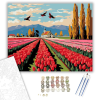 Számfestő.hu Tulipánok Tánca - számfestő készlet – 40×50 cm (Keretre feszítve)