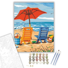 Számfestő.hu Vakáció - számfestő készlet – 40×50 cm (Keretre feszítve) kreatív és készségfejlesztő