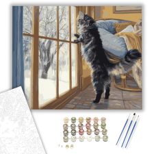 Számfestő.hu Várakozás - számfestő készlet – 40×50 cm (Keretre feszítve) kreatív és készségfejlesztő