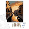 Számfestő.hu Velencei Naplemente a Csatornán - számfestő készlet – 40×50 cm (Keretre feszítve)