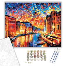 Számfestő.hu Velencei Napnyugta - számfestő készlet – 40×50 cm (Keretre feszítve) kreatív és készségfejlesztő