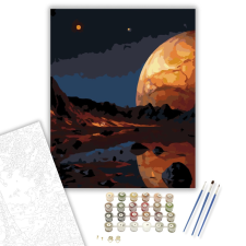 Számfestő.hu Vénusz Éjszakai Oldala - számfestő készlet – 40×50 cm (Keretre feszítve) kreatív és készségfejlesztő