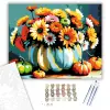 Számfestő.hu Virágos tökcsendélet - számfestő készlet – 50×60 cm (Keretre feszítve)