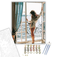 Számfestő.hu Vonzó hölgy - számfestő készlet – 50×60 cm (Keret nélkül) kreatív és készségfejlesztő