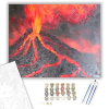 Számfestő.hu Vulkánkitörés - számfestő készlet – 40×50 cm (Keretre feszítve)