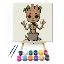 Számfestő Mosolygó kis fa - gyerek számfestő készlet kreatív és készségfejlesztő