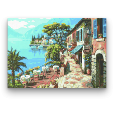 Számfestő Olasz Kávézó Terasz - számfestő készlet kreatív és készségfejlesztő