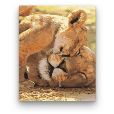 Számfestő Oroszlán szeretet - számfestő készlet kreatív és készségfejlesztő