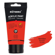 Számfestő Ragyogó piros Akrilfesték - Motarro, (30ml) kreatív és készségfejlesztő