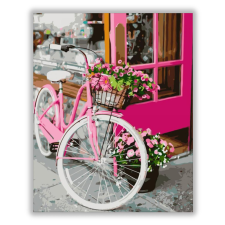Számfestő Rózsaszín bicikli - számfestő készlet kreatív és készségfejlesztő