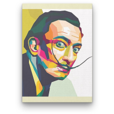 Számfestő Salvador Dali portré - számfestő készlet kreatív és készségfejlesztő