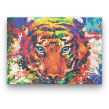 Számfestő Színes Tigris - számfestő készlet kreatív és készségfejlesztő