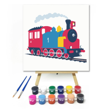 Számfestő Színes vasút - gyerek számfestő készlet kreatív és készségfejlesztő