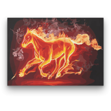 Számfestő Tüzes Ló - számfestő készlet kreatív és készségfejlesztő