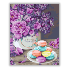 Számfestő Vintage macaron - számfestő készlet kreatív és készségfejlesztő