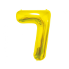 Számok Gold, Arany 7-es szám fólia lufi 85 cm