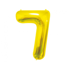 Számok Gold, Arany 7-es szám fólia lufi 85 cm party kellék