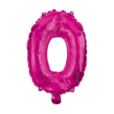 Számok Hot Pink 0-ás szám fólia lufi 95 cm party kellék